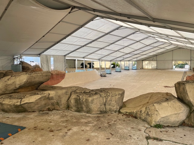 Grimaud - Décembre 2021 - Couverture de piscine pour rénovation